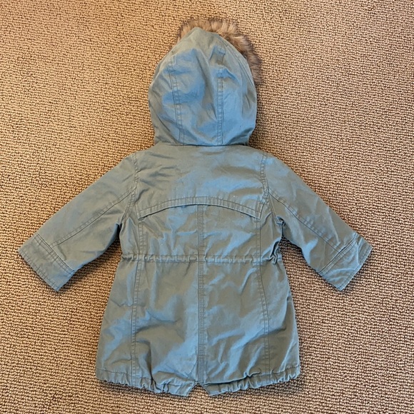 Baby Gap 3 in 1 Faux Fur Hooded Parka - NWOT - Picture 9 of 13